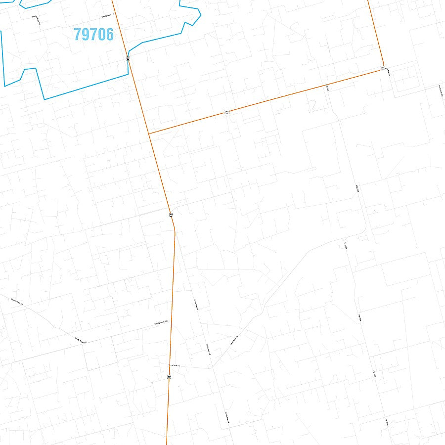 Upton County, TX Premium Style Wall Map