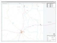 Uvalde County, TX Premium Style Wall Map