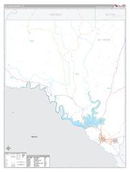 Val Verde County, TX Premium Style Wall Map