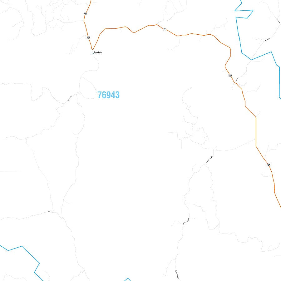 Val Verde County, TX Premium Style Wall Map