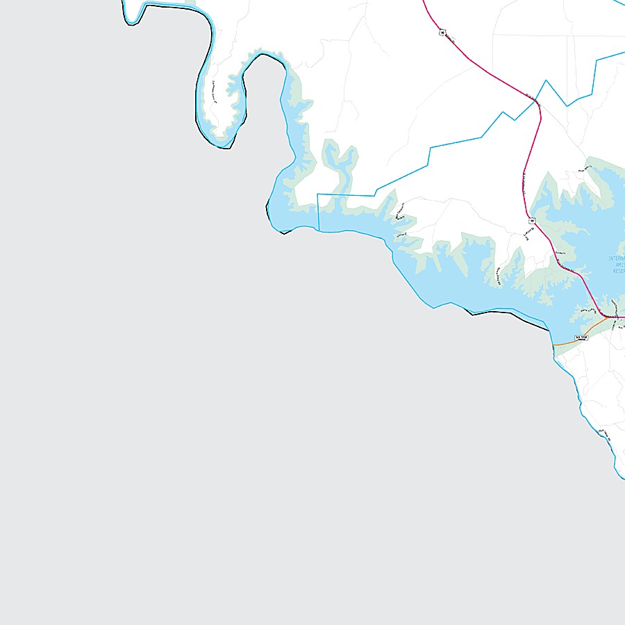 Val Verde County, TX Premium Style Wall Map