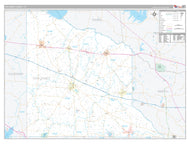 Van Zandt County, TX Premium Style Wall Map