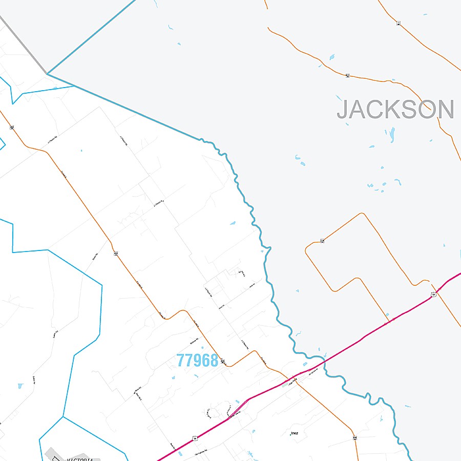 Victoria County, TX Premium Style Wall Map