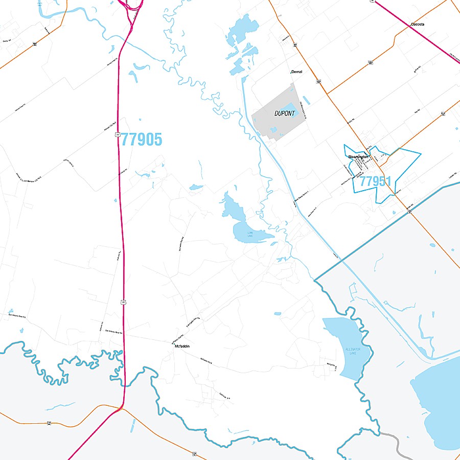 Victoria County, TX Premium Style Wall Map
