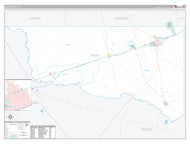 Ward County, TX Premium Style Wall Map