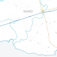 Ward County, TX Premium Style Wall Map