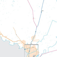 Webb County, TX Premium Style Wall Map