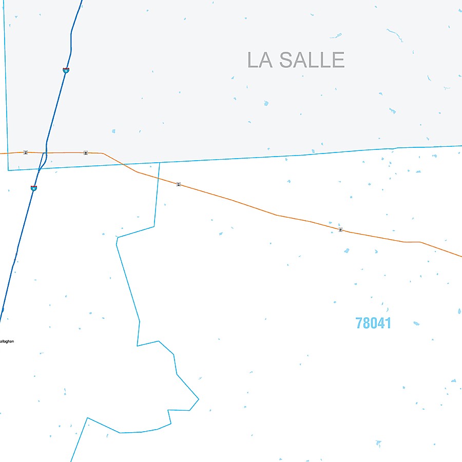 Webb County, TX Premium Style Wall Map