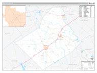 Wharton County, TX Premium Style Wall Map