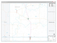 Wheeler County, TX Premium Style Wall Map