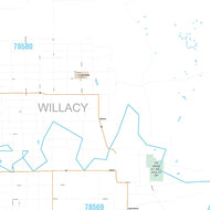 Willacy County, TX Premium Style Wall Map