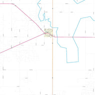 Yoakum County, TX Premium Style Wall Map