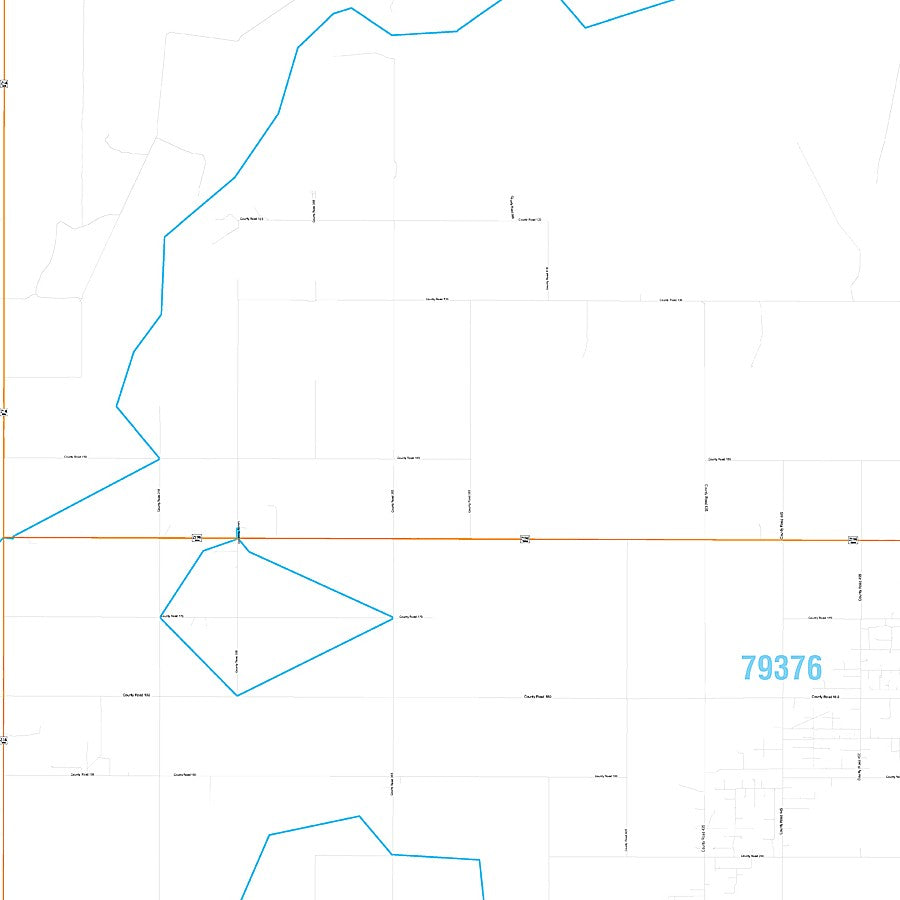 Yoakum County, TX Premium Style Wall Map