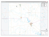 Young County, TX Premium Style Wall Map