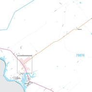 Zapata County, TX Premium Style Wall Map