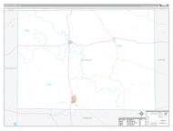 Zavala County, TX Premium Style Wall Map