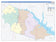 Angelina County, TX Colorcast Style Wall Map