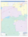 Archer County, TX Colorcast Style Wall Map