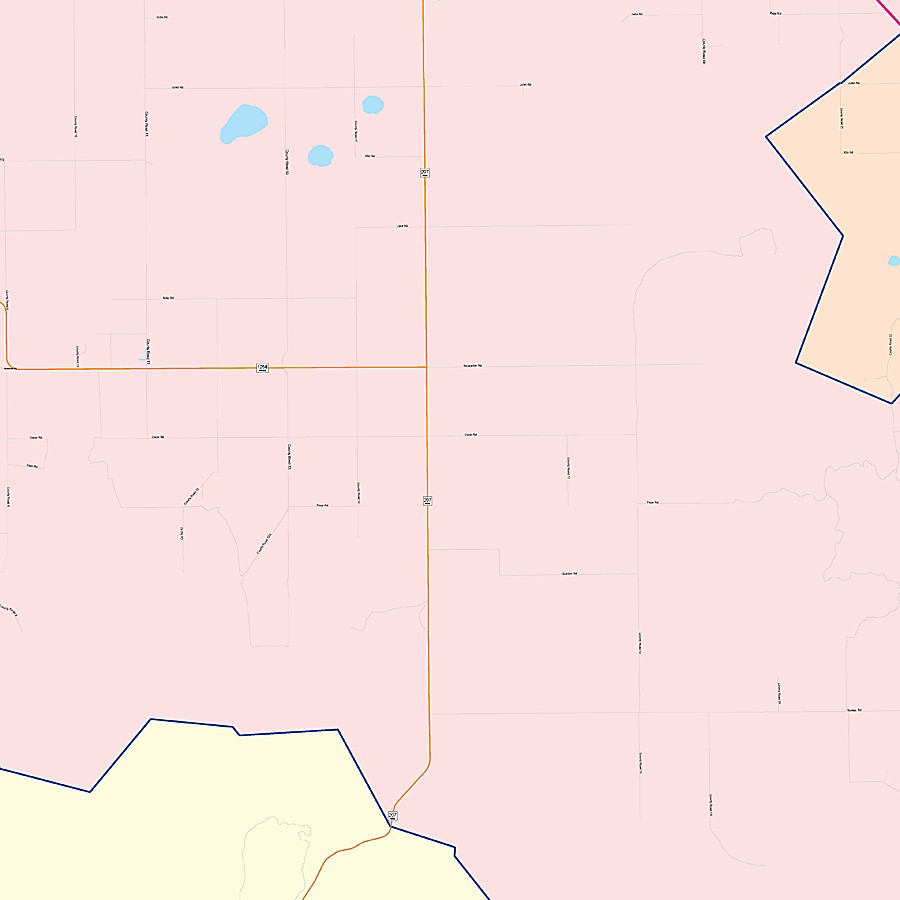 Armstrong County, TX Colorcast Style Wall Map