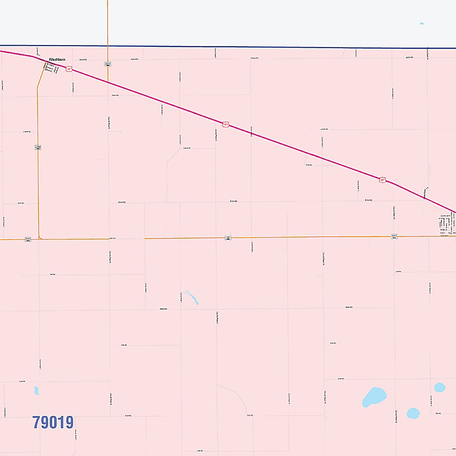 Armstrong County, TX Colorcast Style Wall Map