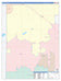 Bailey County, TX Colorcast Style Wall Map