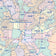 Bexar County, TX Colorcast Style Wall Map