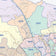 Bexar County, TX Colorcast Style Wall Map