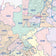 Bexar County, TX Colorcast Style Wall Map