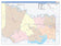 Bowie County, TX Colorcast Style Wall Map