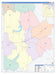 Brown County, TX Colorcast Style Wall Map