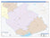 Burleson County, TX Colorcast Style Wall Map