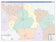 Caldwell County, TX Colorcast Style Wall Map