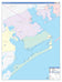 Calhoun County, TX Colorcast Style Wall Map