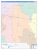 Callahan County, TX Colorcast Style Wall Map