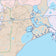 Chambers County, TX Colorcast Style Wall Map