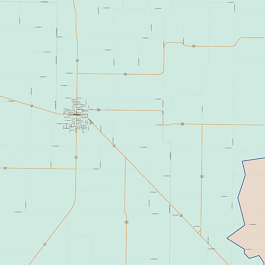 Cochran County, TX Colorcast Style Wall Map