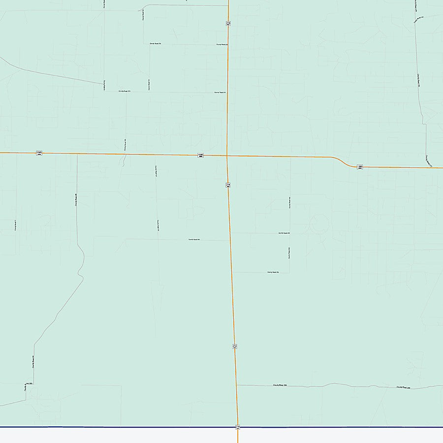 Cochran County, TX Colorcast Style Wall Map