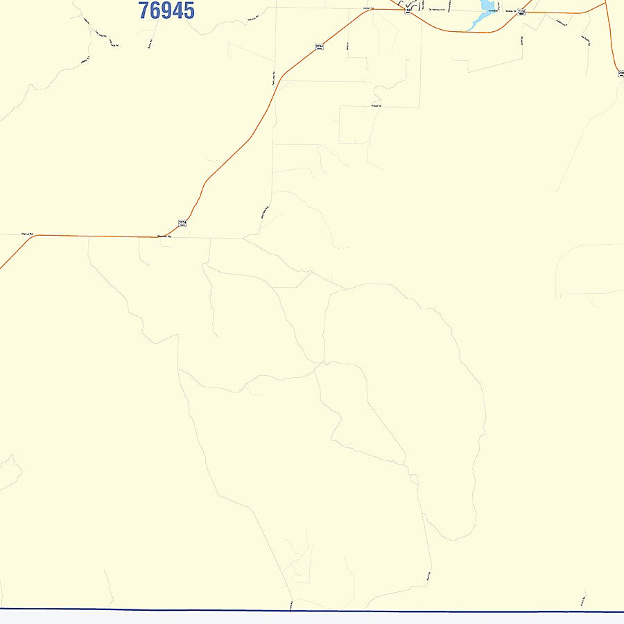 Coke County, TX Colorcast Style Wall Map
