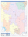 Coleman County, TX Colorcast Style Wall Map
