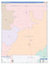 Collingsworth County, TX Colorcast Style Wall Map