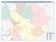 Comanche County, TX Colorcast Style Wall Map