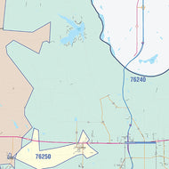 Cooke County, TX Colorcast Style Wall Map