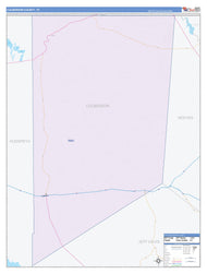 Culberson County, TX Colorcast Style Wall Map