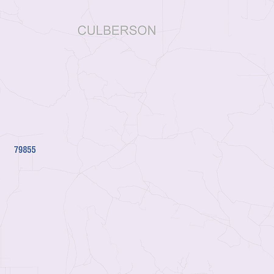 Culberson County, TX Colorcast Style Wall Map