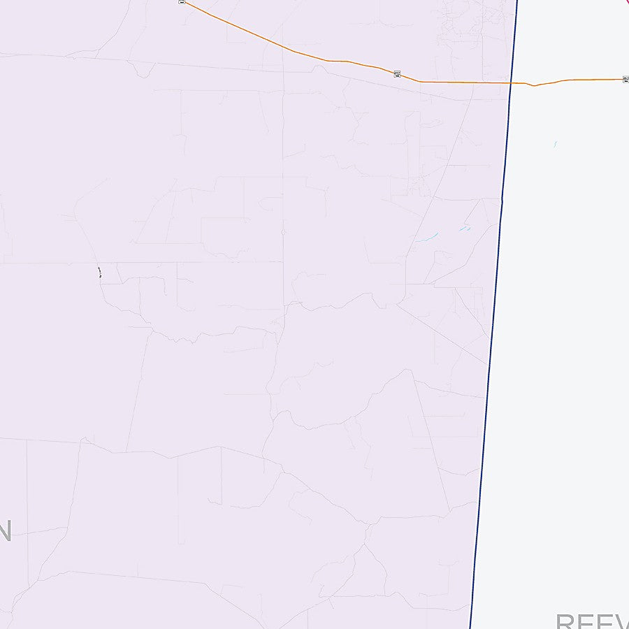 Culberson County, TX Colorcast Style Wall Map