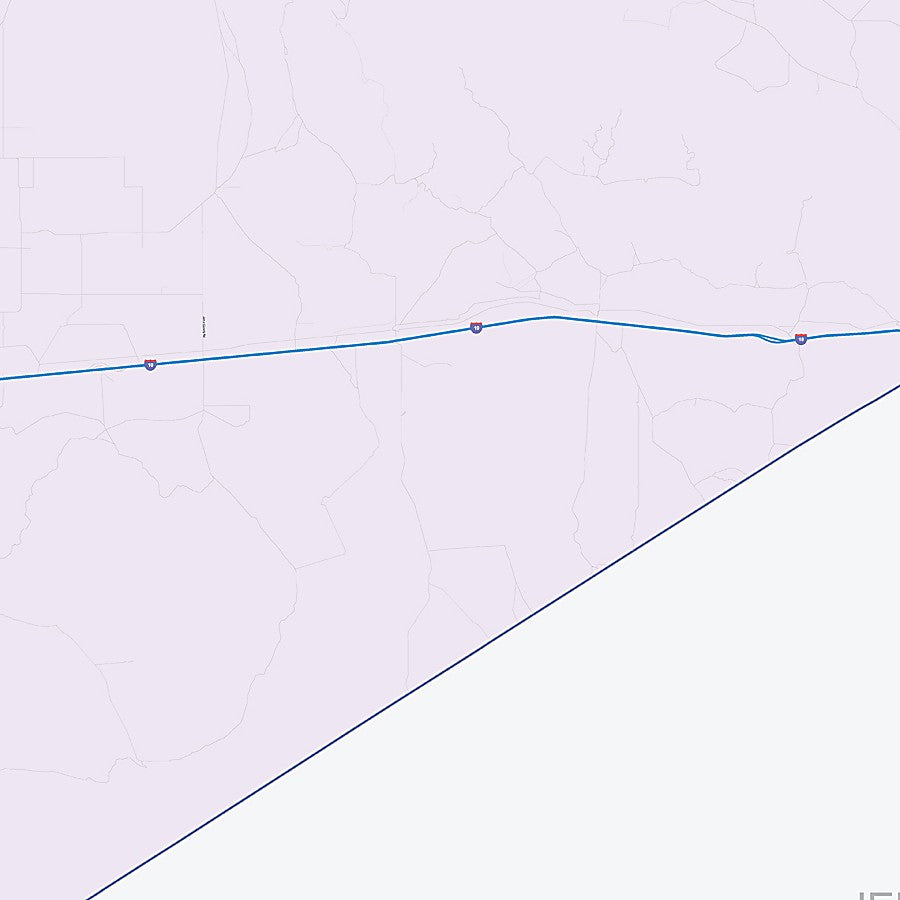 Culberson County, TX Colorcast Style Wall Map
