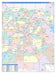 Dallas County, TX Colorcast Style Wall Map