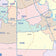 Dallas County, TX Colorcast Style Wall Map
