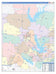 Denton County, TX Colorcast Style Wall Map