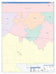 Dickens County, TX Colorcast Style Wall Map